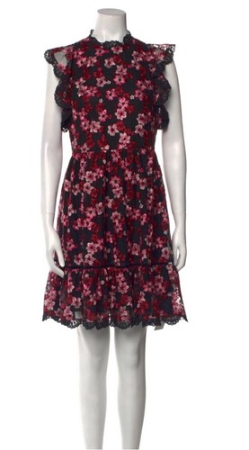 Vestido Kate Spade Desert Muse Negro Rosa Encaje Talla Uk 8 Nuevo con etiquetas Precio de venta sugerido por el fabricante 505 GBP B130 - Imagen 2 de 15