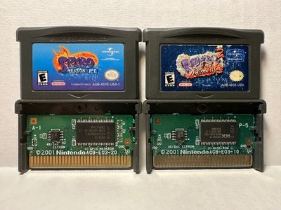 Spyro: Season of Ice + Spyro 2: Season of Flame (GBA) Authentic, Tested, Cleaned
