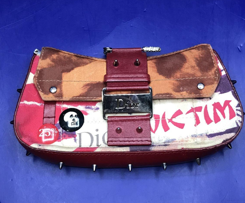 Christian Dior Columbus Victim Clutch 2003 Galliano Limited