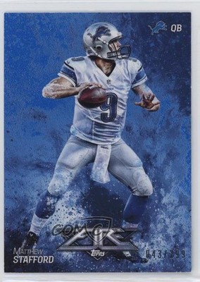 2014 Topps Fire Blue 43/299 Matthew Stafford #63 0hr4