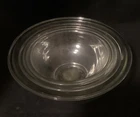 (KS-A10) Vintage Pyrex Clear Glass Mixing Bowls 326, 325 & 323 - 1.5qts.-3.5qts.