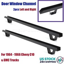 2pcs For 1964 1965 1966 Chevy Gmc C10 Truck Door Window Channel Left Right 2pcs For 1964 1965 1966 Chevy Gmc C10 Truck Door Window Channel Left Right