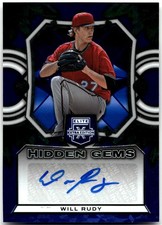 2023 Panini Elite Extra Edition #HG-WRD Will Rudy Hidden Gems Blue Signatures