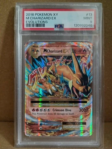 M Charizard EX 13/108 Pokemon XY Evolutions PSA 9