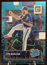 2022 Donruss Optic #96 Joe Barlow Teal Velocity Prizm #/35