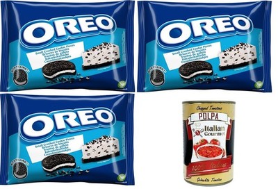 Oreo-Krümel, 3x400g, zerbröckelte Kekse ohne Sahne, perfekt für Rezepte+Polpa
