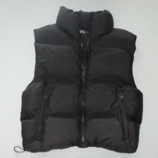 Zara Womens Black Puffer Vest XS