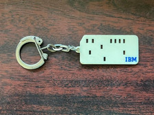 RARE 1970's VINTAGE IBM PUNCH CARD KEY CHAIN