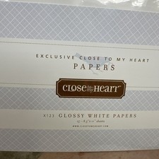 Close To My Heart 8.5  x11  Scrapbooking Cards 27 Sheets Can Use W Brayer