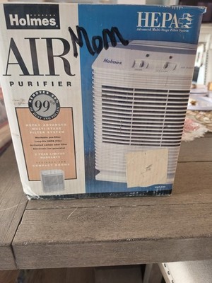 Holmes HAP-220 Tabletop Air Purifier HEPA 4-Stage Quiet Ionizer White