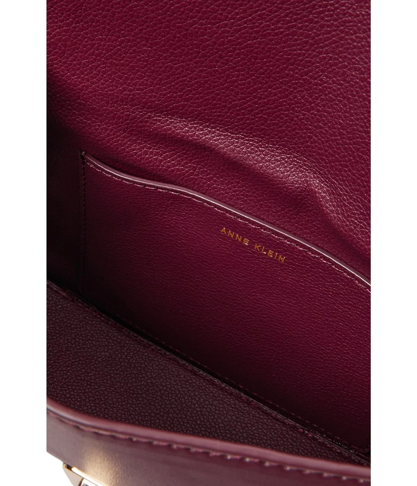 Bolso de caja convertible Anne Klein con bloqueo giratorio esmaltado Ak talla única Foto 3 de 4