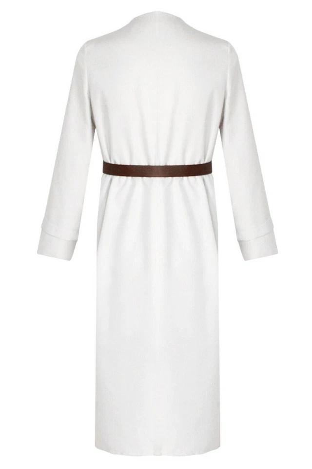 Túnica de mago con capucha disfraz disfraz capa forro de fiesta de Halloween + cinturón + capa bata Foto 3 de 4