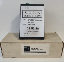 SolaHD SCP30S15-DN 15V 2A DIN Rail Power Supply (SCP30 S15-DN)