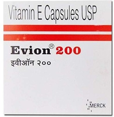 50 Evion 200mg Capsules Vitamin E for Glowing Face,Strong Hair,Acne,Nails,...