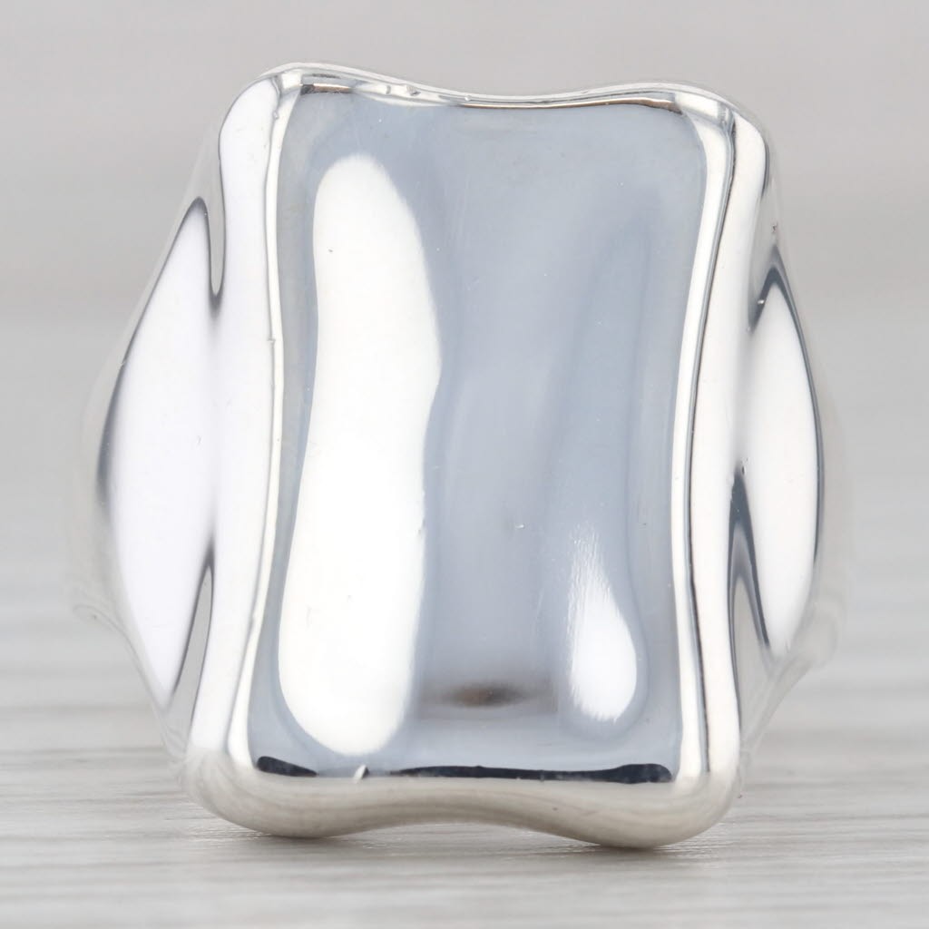 Concave Contoured Statement Ring Sterling Silver … - image 2