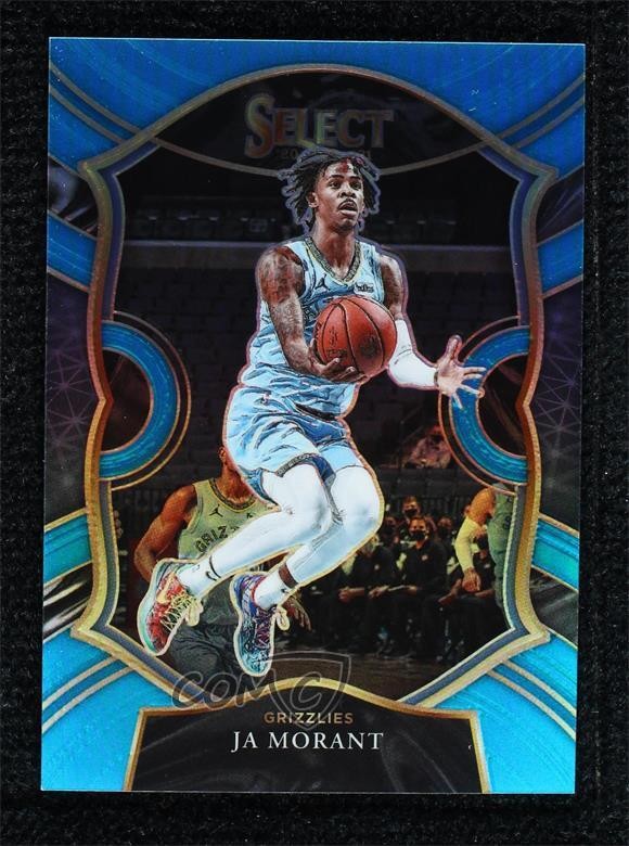 2020-21 Panini Select Concourse Light Blue Prizm 106/299 Ja Morant #60 00d2