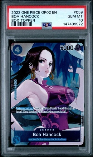 2023 One Piece Boa Hancock OP02 Paramount War Topper #059 PSA 10 GEM MINT