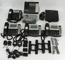 Talkswitch Business Phone System PBX Box + 5 Phones and power supplies