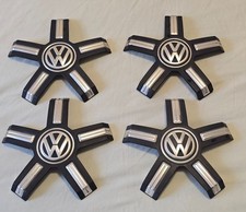 VW T6 T5 Amarok Transporter X 4 -  7E0601149 ORIGINAL CENTER HUB CAPS STAR