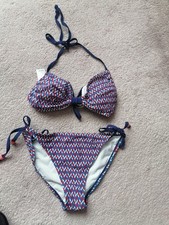 Coral Bay Boots Blue Mix Bikini Set Size 6  