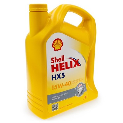 4 Liter original Shell Helix HX5 15W40 Motoröl 550039863 ACEA A3/B3 API SN/CF