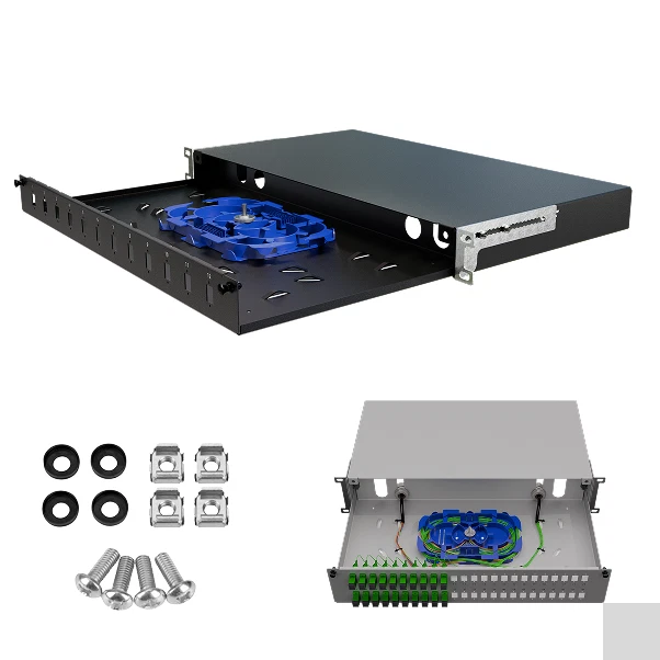 Tiroir Optique Rack 19 Pouces 1U 2U 12-48 ports SC Simplex Châssis - Photo 1/1