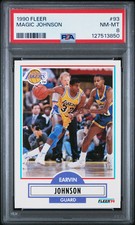 1990 Fleer Magic Johnson #93 PSA 8