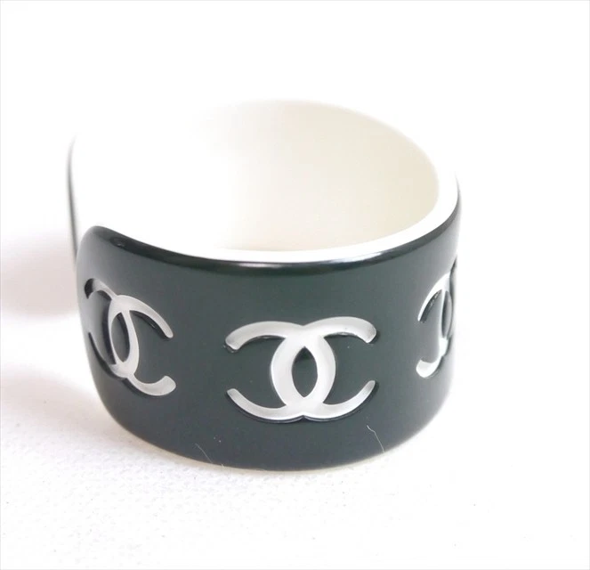 Authentic CHANEL Coco Mark Bangle Jelly/Plastic #5465 - Image 3 of 4