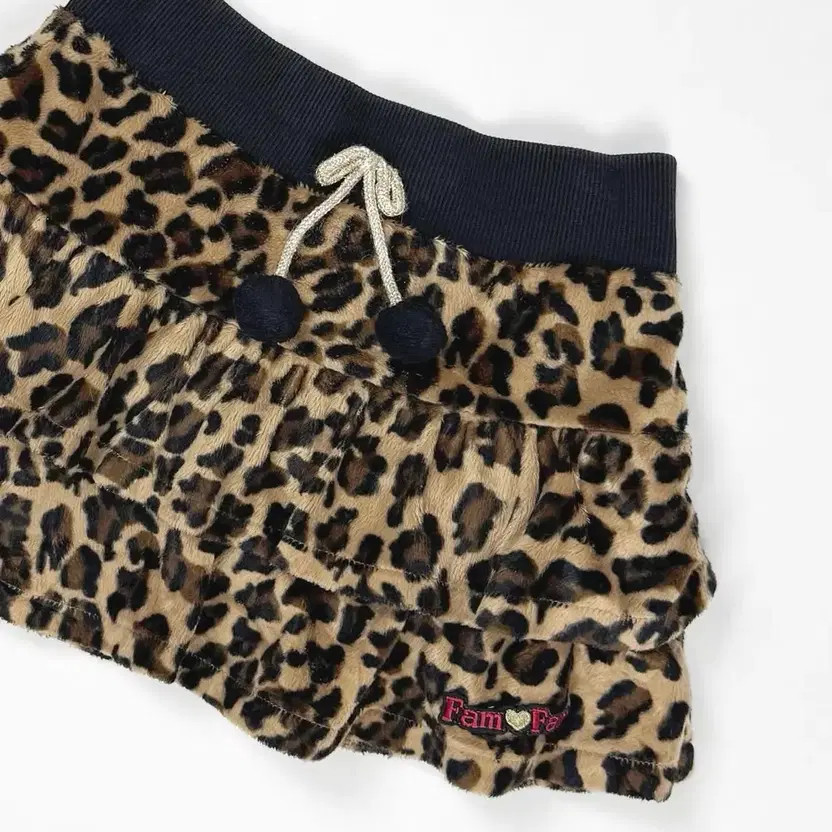 Leopard Big Ribbon Leopard Pattern Cankang Skirt - image 1