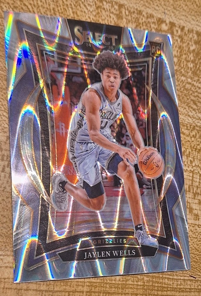 2024-25 Panini Select # 79 Jaylen Wells Tectonic Prizm Memphis Grizzlies