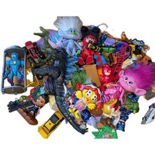 Mixed Lot Assorted Toys  Figures Over 14 Pounds Some Vintage Bottom Of Toy Box