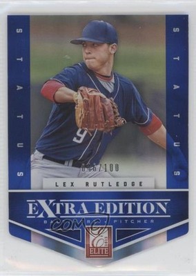 2012 Elite Extra Edition Status Blue Die-Cut 46/100 Lex Rutledge #63 hv1