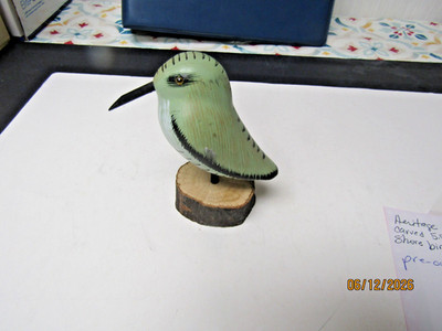 HERITAGE MINT LTD CARVED 5.5'' WOODEN SHORE BIRD SANDPIPER