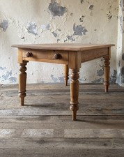 VINTAGE Solid PINE Dining TABLE, Kitchen, Farmhouse, Old, Rustic, Country,