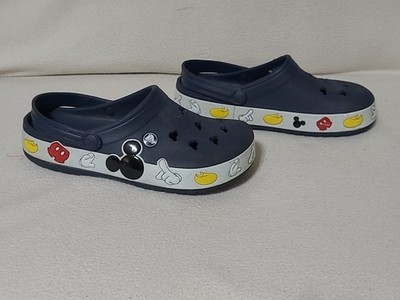 Crocs Crocband Mickey Mouse Unisex M6 / W8 Clog Navy Blue