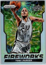2014-15 Panini Prizm Fireworks Silver Prizm #6 Tony Parker