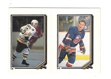 1987-88 O-Pee-Chee Sticker - Keith Crowder #136/Pat Flatley #245 - NM-MT