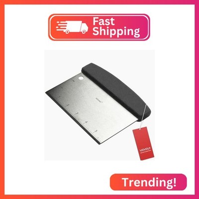 Vovoly Multipurpose Bench Scraper Kitchen Utensil for Flat Top Griddle, Dough Sc