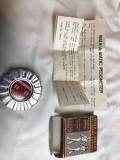 VTG Pedometer Walk a Matic Mechanical Pedometer Japan with Box & Instructions