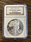 2005 W PROOF AMERICAN SILVER EAGLE NGC PF70 ULTRA CAMEO BROWN LABEL