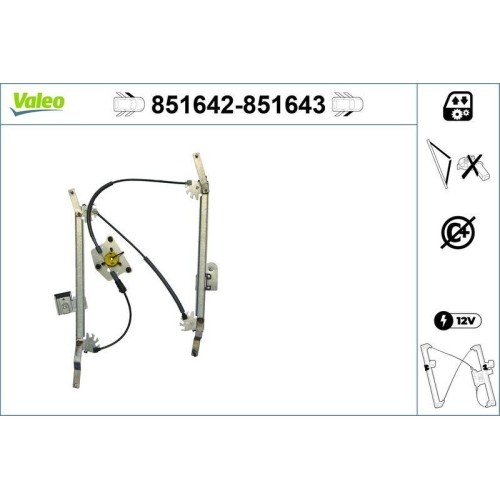 1X Fensterheber Valeo 851642 Passend FüR Audi-image