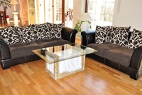 Antiker Couchtisch Barock Glastisch Rechteckiger Wohnzimmertisch Weiß Marmor