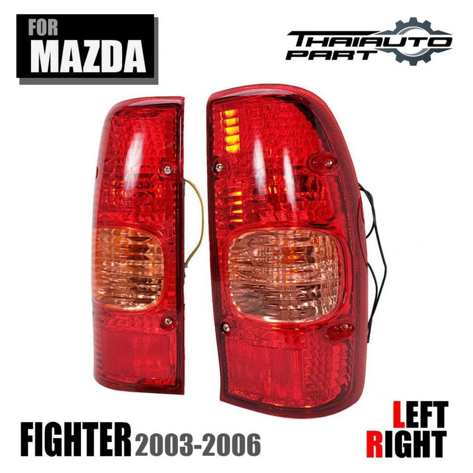Par de luces traseras LR con bombillas Fit Mazda B2500 Fighter Bravo 2003-2006 Foto 4 de 4