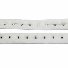 Hook and Eye Tape in White 1inch wide sold by...