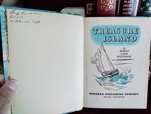 Treasure Island / Huckleberry Finn_Whitman Publ_Hardcovers_Very Good - Picture 4 of 11