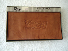 Vintage " NOS " Rico Cowhide Leather Jeff Gordon Checkbook " GREAT GIFT ITEM "