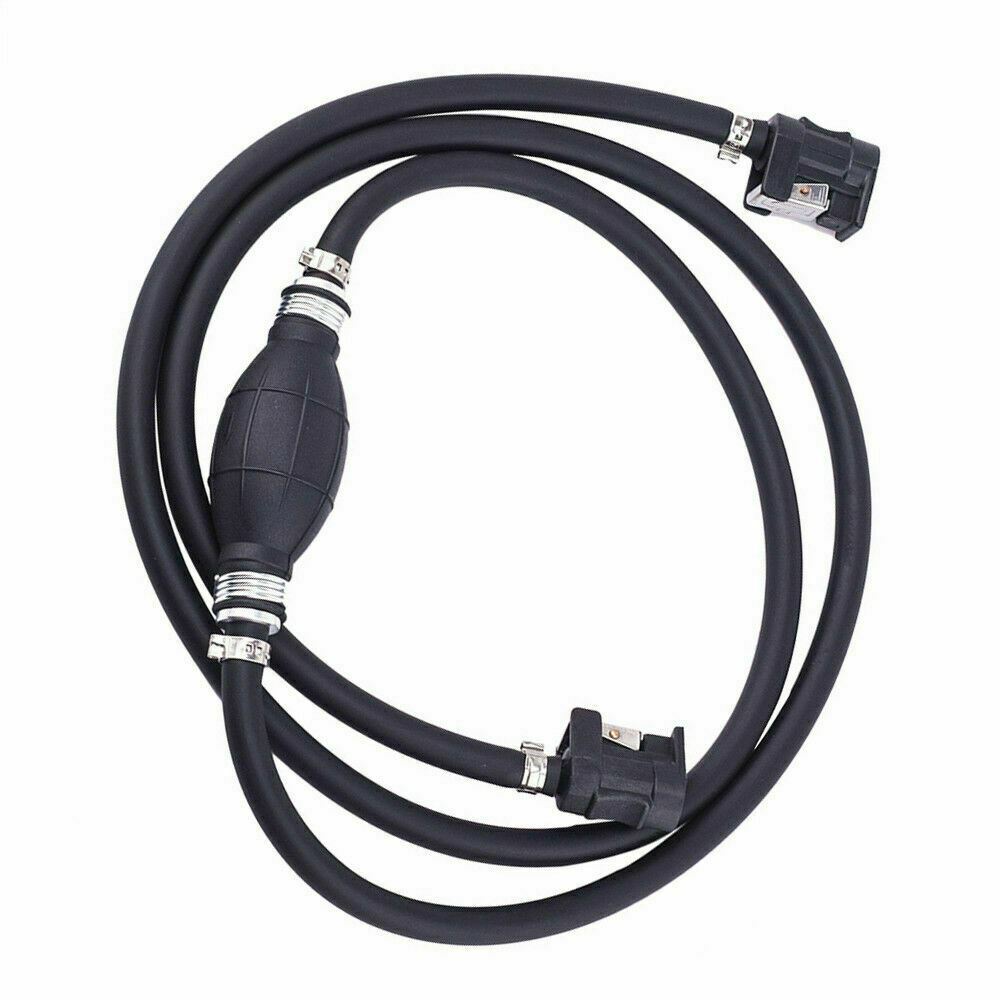 8mm Fuel Line Gas Hose Primer Bulb Outboard Motor Tank Connector For