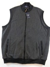 Daniel Cremieux Vest Men's L Blue Full Zip Cotton Polyester New Tag