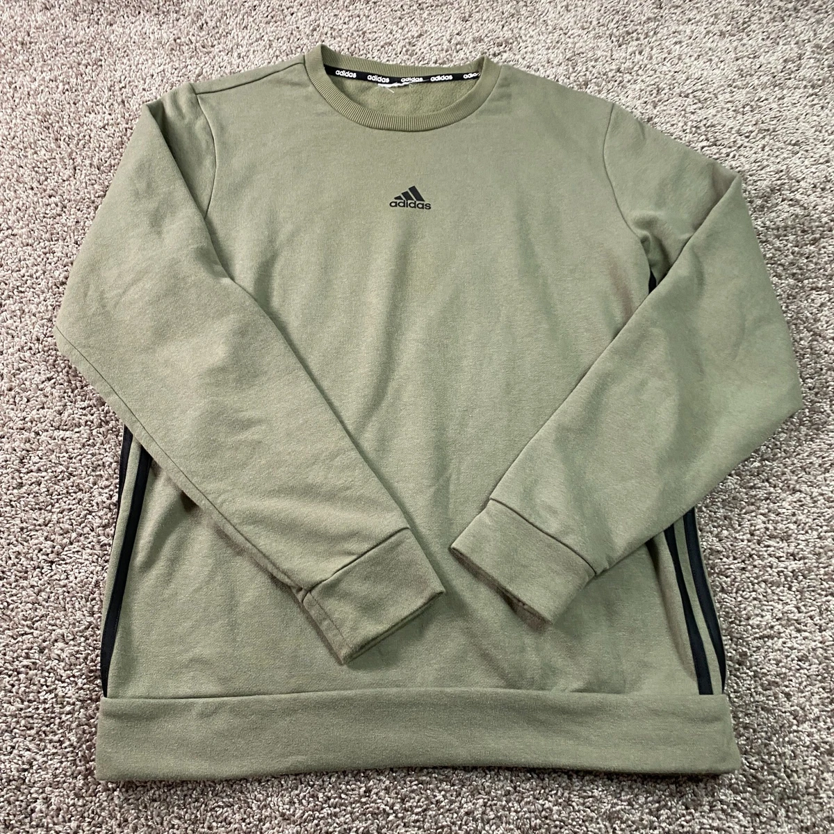 adidas green sweater mens