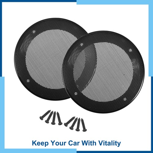Pack(2) 4 inch Car Speaker Cover Steel Mesh Sub Woofer Subwoofer Grill